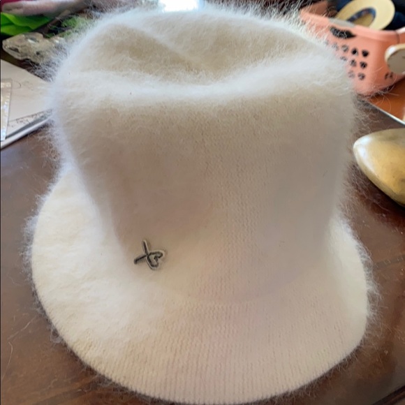 Betmar New York angora vintage bucket white hat - Picture 6 of 6